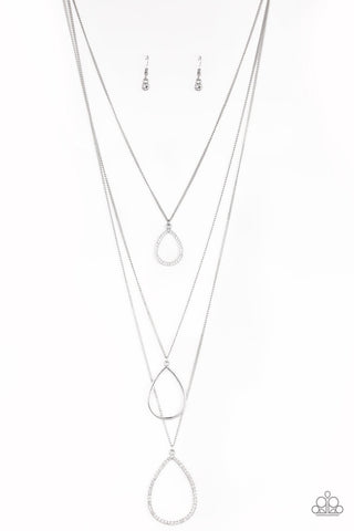Make The World Sparkle White - Paparazzi Necklace