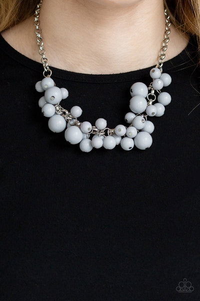 Walk This Broadway Silver - Paparazzi Necklace