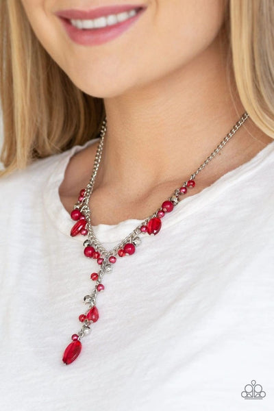 Crystal Couture Red - Paparazzi Necklace