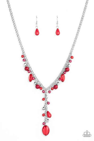 Crystal Couture Red - Paparazzi Necklace