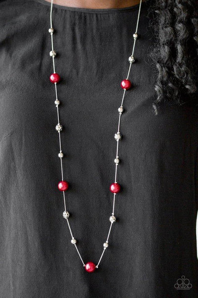 Eloquently Eloquent Red - Paparazzi Necklace