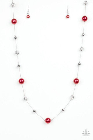 Eloquently Eloquent Red - Paparazzi Necklace