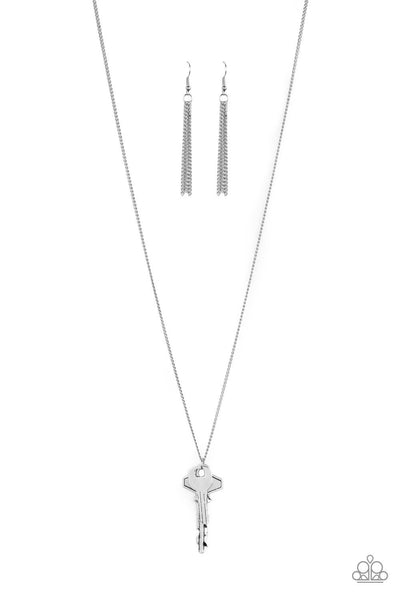 The Keynoter Silver - Paparazzi Necklace