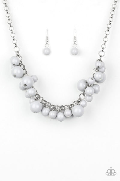 Walk This Broadway Silver - Paparazzi Necklace