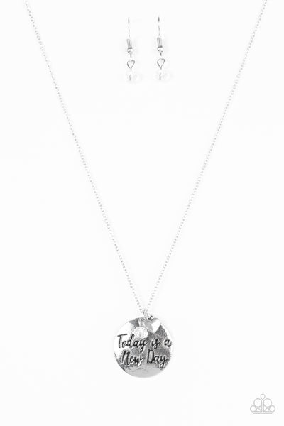 New Day, New Beginnings White - Paparazzi Necklace