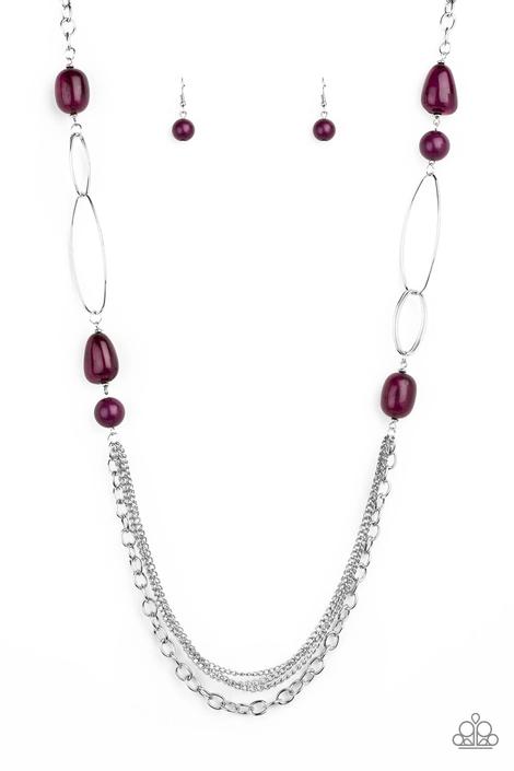 Pleasant Promenade Purple - Paparazzi Necklace