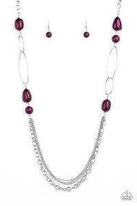 Pleasant Promenade Purple - Paparazzi Necklace