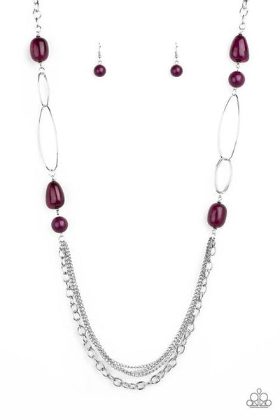 Pleasant Promenade Purple - Paparazzi Necklace