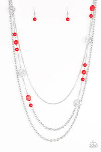 Pretty POP-tastic Red - Paparazzi Necklace