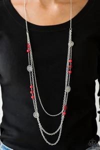 Pretty POP-tastic Red - Paparazzi Necklace