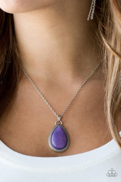 On The Frontier Purple - Paparazzi Necklace