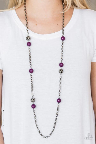 Fashion Fad Purple - Paparazzi Necklace