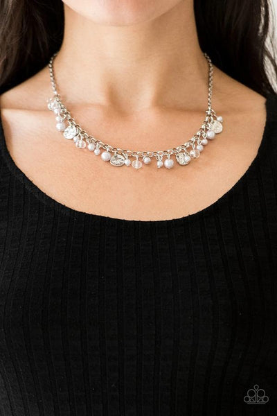 Coastal Cache Silver - Paparazzi Necklace