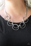 Urban Orbit Silver - Paparazzi Necklace
