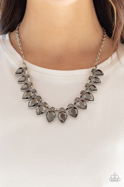 Fearless Is More Silver - Paparazzi Necklace