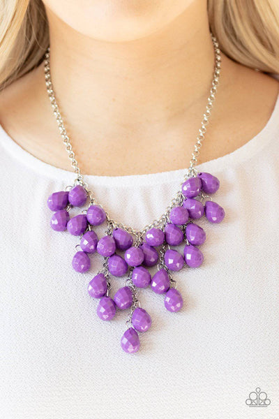 Serenely Scattered Purple - Paparazzi Necklace